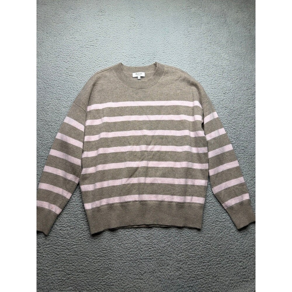 Madewell Cashmere Women's Striped Crewneck Sweater Sz s euc